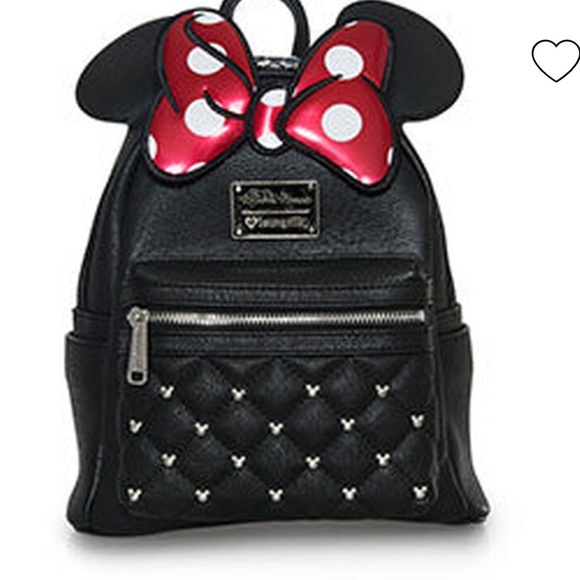 DISNEY
Minnie Mouse Classic Bow Quilted Texture Ear Mini Backpack/Coin Purse - Picture 3 of 10